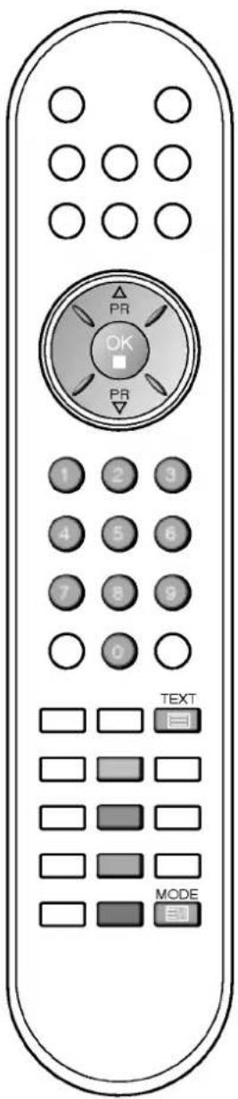 PR OK PR 1 2 3 4 5 6 7 8 9 0 TEXT MODE