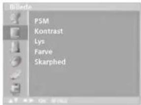 PSM Kontrast Lys Farve Skarphed