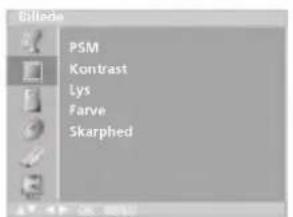 PSM Kontrast Lys Farve Skarphed