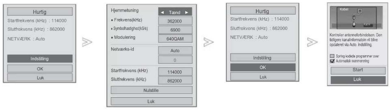 LG 47LD420N - ■ Hvis du vælger Quick (Hurtig): - 1