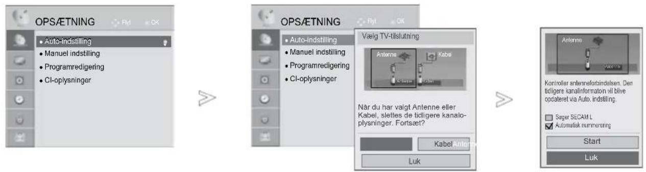 LG 47LD420N - Hvis du vil vælge antenne: - 1