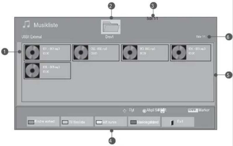 Musicliste USB1 External Drev1 001 - 801.mp3 00.00 002 - 802.mp4 00.00 003 - 803.mp3 00.00 004 - 804.mp3 00.00 005 - 805.mp3 00.00 Side 1/1 Side 1/1 Flyt Alspil Shift P25.0x Marker Endre enhed Til filmlate Shift name Maskinghead Exit