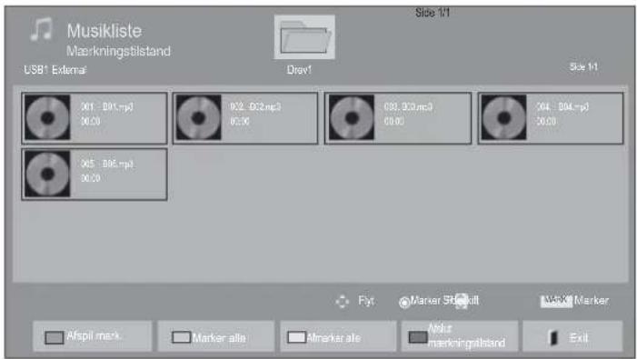 LG 42LD650N - ■ Når valgte musikfiler afspilles - 1