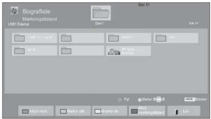 Biografiste Mærkningstilstand USB1 External Dre1 Side 1/1 Side 1/1 1. EPR 12. Isp 104 2000711 F40 MVT6 MVI Auge ... H2 30.25 Flyt Marker Sparkift WASK Marker Afspl mark Marker alle Ainarker alle Afsut mærkningstilstand Exit