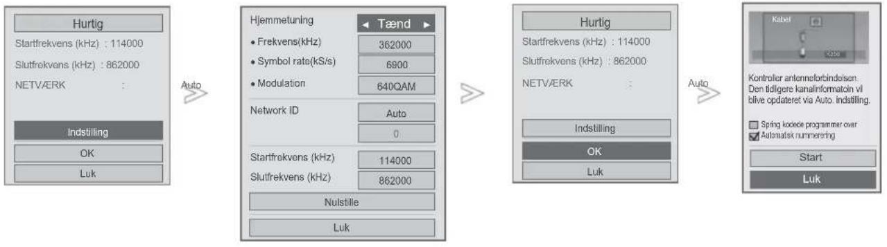 LG 32LD750N - ■ Hvis du vælger Quick (Hurtig): - 1