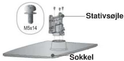 M5x14 Stativsøjle Sokkel