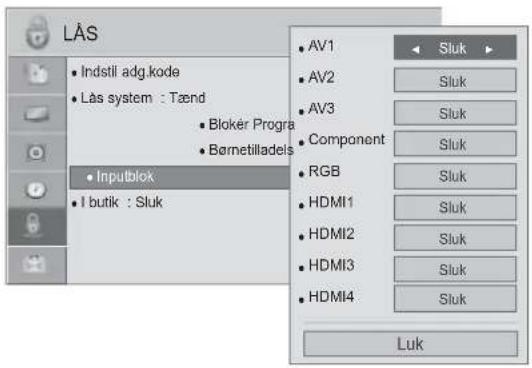 LG 32LD350N - BLOKERING AF EKSTERN INDGANG - 2