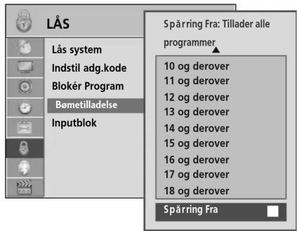 LG 32LD320N - FORÆLDREKONTROL (KUN I DIGITAL TILSTAND) - 2