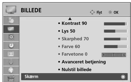 LG 32LD320N - Justering af skærmbilledets placering, størrelse og fase - 1