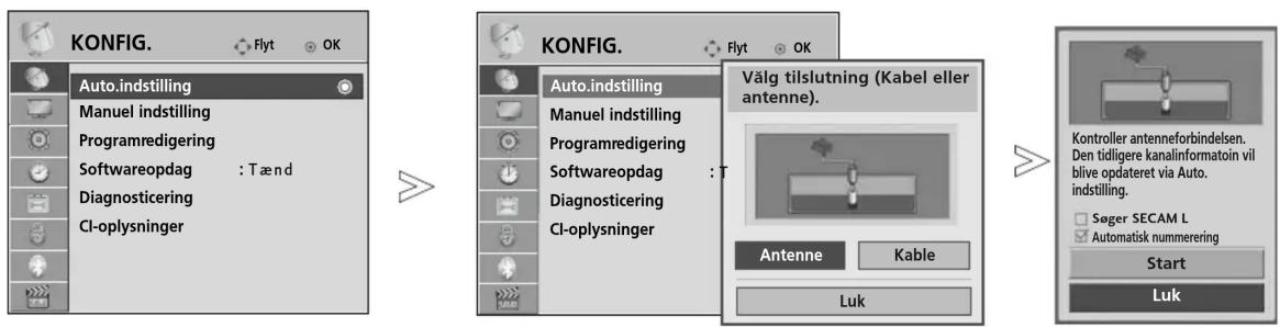 LG 32LD320N - Hvis du vil vælge antenne: - 1