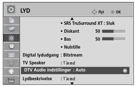 LG 32LD320N - DTV-LYDINDSTILLING (KUN I DIGITAL TILSTAND) - 1