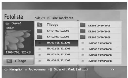 LG 32LD320N - Valg af foto og pop op-menu - 1