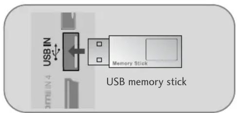 LG 32LD320N - Når USB-enheden tilsluttes - 1
