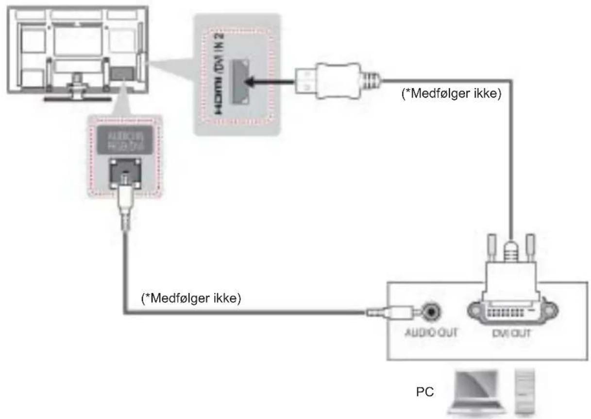 LG 60PA550T - HDMI-tilslutning, DVI til HDMI-tilslutning eller RGB-tilslutning - 2
