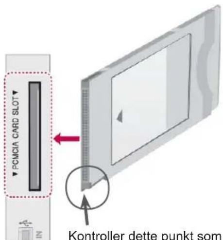 PCNCA CARD SLOT Kontroller dette punkt som