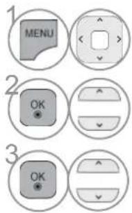 1 MENU 2 OK 3 OK