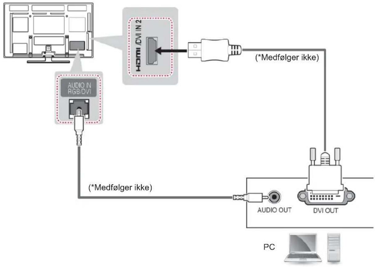 LG 50PA450T - HDMI-tilslutning, DVI til HDMI-tilslutning eller RGB-tilslutning - 2