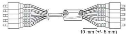 10 mm (+/- 5 mm)
