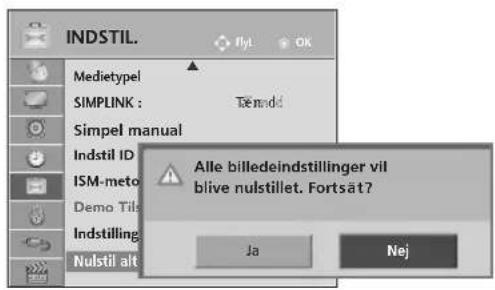 LG 42PJ250N - (gendannelse af de oprindelige fabriksindstillinger) - 2