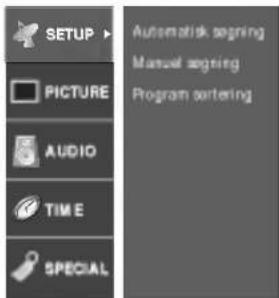 LG RZ-44SZ80DB - INDSTILLINGER-menu - 1