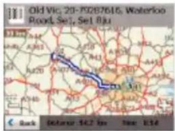 LG LAN-S460E1 - Show Route (Vis rute) eller Cancel Route (Annullér rute) - 1