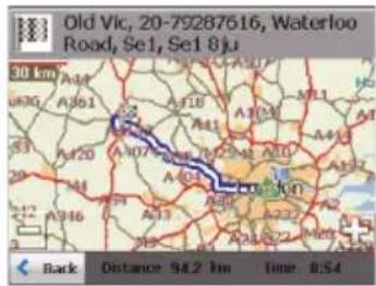 LG LAN-B360E23 - Show Route (Vis rute) eller Cancel Route (Annullér rute) - 1