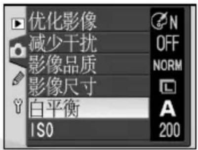 NIKON D70s - 白平衡菜单 - 1
