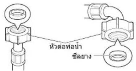 LG FC1409S2W - การตรวจสอบชีลยางบนท่อจ่ายน้ำ - 1
