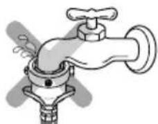 LG WF-T6572 - Check the connection of water supply hose and the connector - 1
