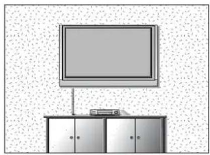 LG 37LT76 - Стенен монтаж: Хоризонтално поставяне - 1