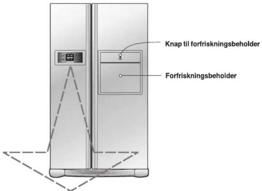LG GW-B227YVQK - Indstilling af temperatur og funktioner - 1