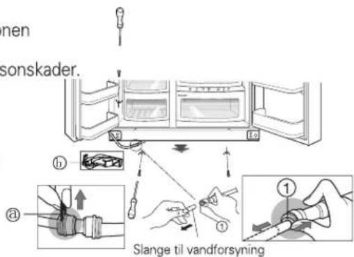 men sonskader. Slange til vandforsyning