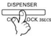 LG GR-P227ZDAK - Med denne knap kan du stoppe betjeningen af forskellige knapper. - 2