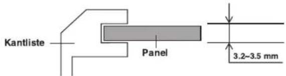 Kantliste Panel 3.2~3.5 mm