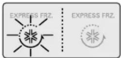 LG GR-L227ZGAK - Du skal vælge denne funktion, når du ønsker omgående nedfrysning. - 2