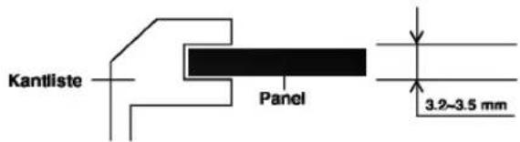 Kantliste Panel 3.2-3.5 mm