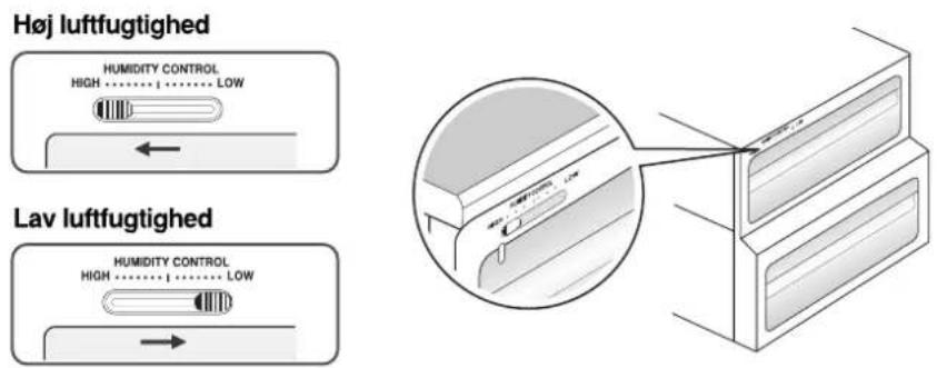 LG GC-L217LDAJ - Fugtighedskontrol i grøntsagsskuffen - 1