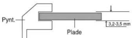 Pynt. Plade 3,2-3,5 mm