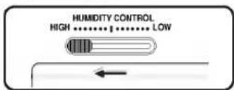HUMIDITY CONTROL HIGH ....... LOW
