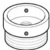 LG F14U2V9KG - Anschluss eines Schlauchs mit Schnellverschluss an einen Wasserhahn ohne Gewinde - 3