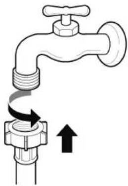 LG F14U2V9KG - Connecting screw-type hose to tap with thread - 1