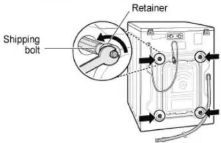 Shipping bolt Retainer