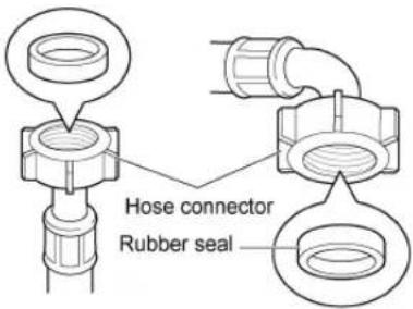Hose connector Rubber seal