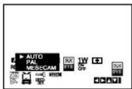 AUTO PAL MESECAM 1W OFF OFF OFF OFF OFF OFF OFF