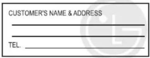 CUSTOMER'S NAME & ADDRESS TEL.