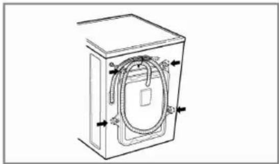 LG WD-80B9LD - ■ Removing transit bolts - 1