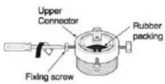 Upper Connector Fixing screw Rubber packing