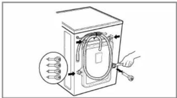 LG WD-10BC3NDP - ■ Removing transit bolts - 2