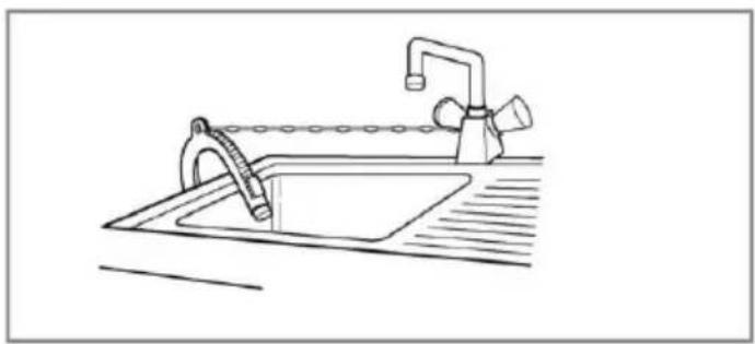 LG WD-1280TD6 - ■ Installation of drain hose - 2