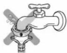 LG WF-D850J - Check the connection of water supply hose and the connector - 1